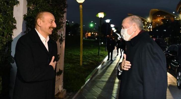 İlham Əliyev Ərdoğanın şərəfinə ziyafət verib FOTO