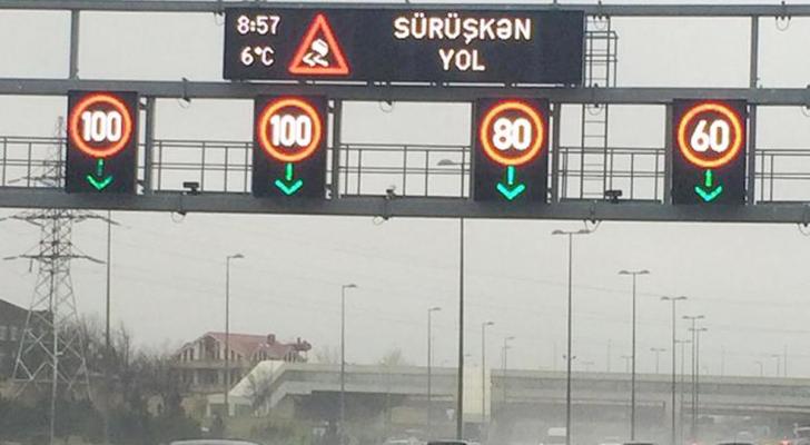 Paytaxt yollarında sürət həddi endirildi