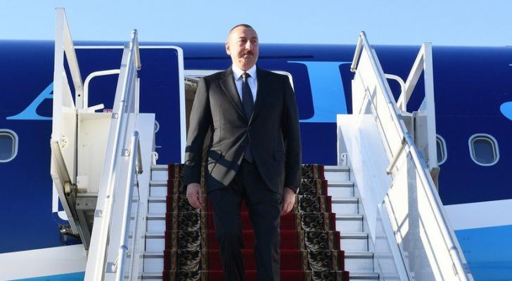 Prezident İlham Əliyevin Rusiyaya işgüzar səfəri başlayıb