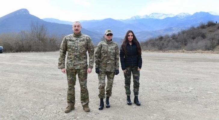 İlham Əliyev və Mehriban Əliyeva işğaldan azad olunmuş ərazilərdə - FOTO