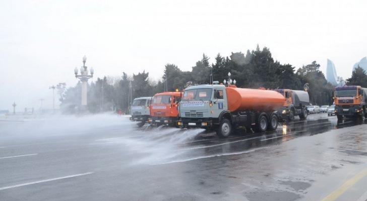 Bu gün Bakıda dezinfeksiya işləri həyata keçiriləcək