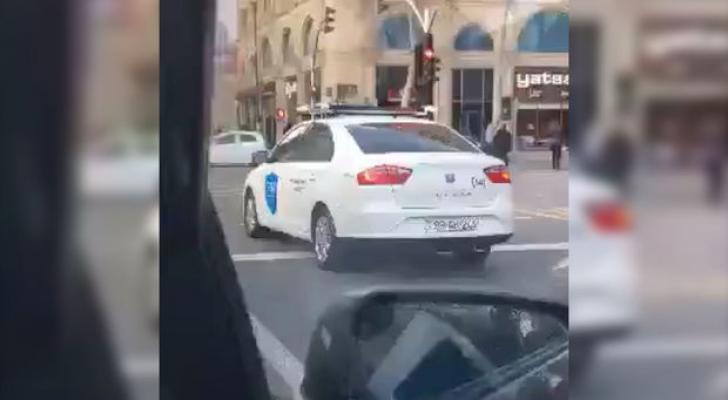 Nəqliyyat Agentliyinin müfəttişləri qayda pozuntusuna yol verib - VİDEO