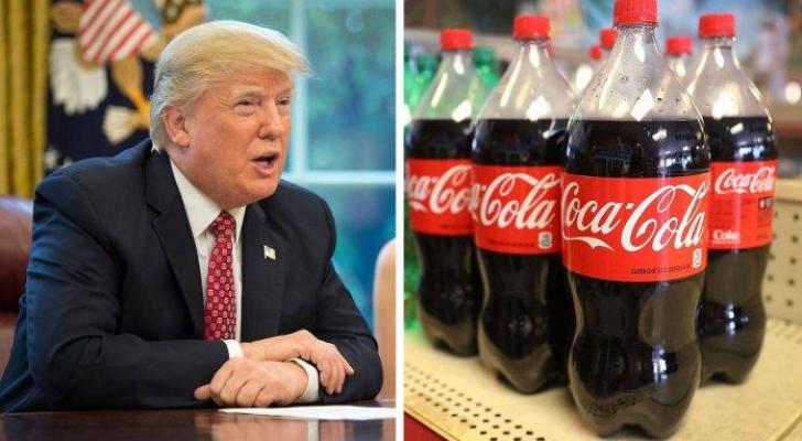 Tramp Coca-Cola və digər korporasiyaları boykota çağırır