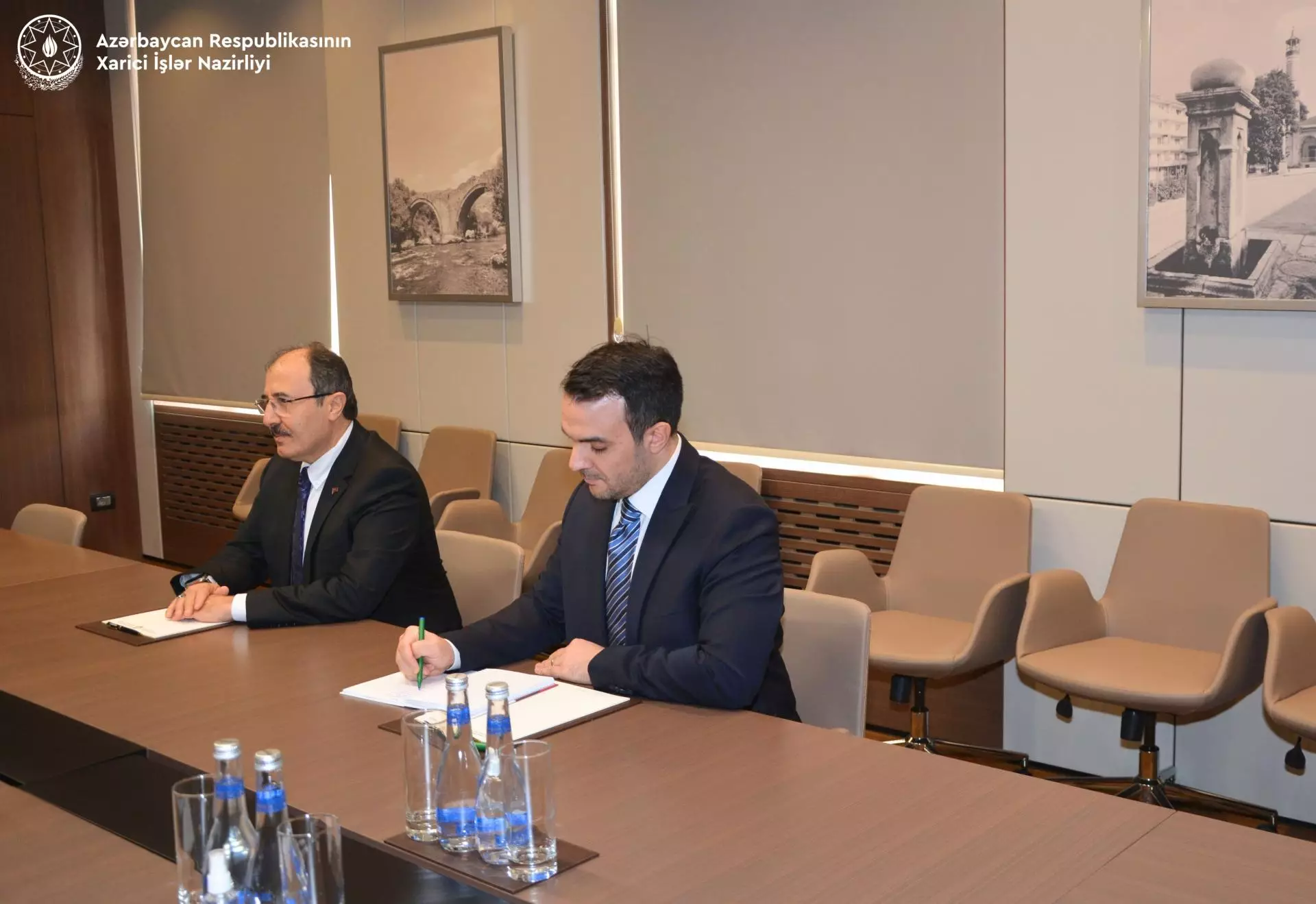 Ceyhun Bayramov Cahit Bağcını qəbul edib - Foto 2