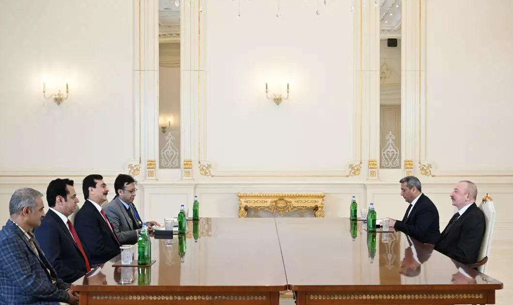 Azərbaycan Prezidenti İlham Əliyev Pakistan Senatının sədrini qəbul edib - YENİLƏNİB - Foto 2