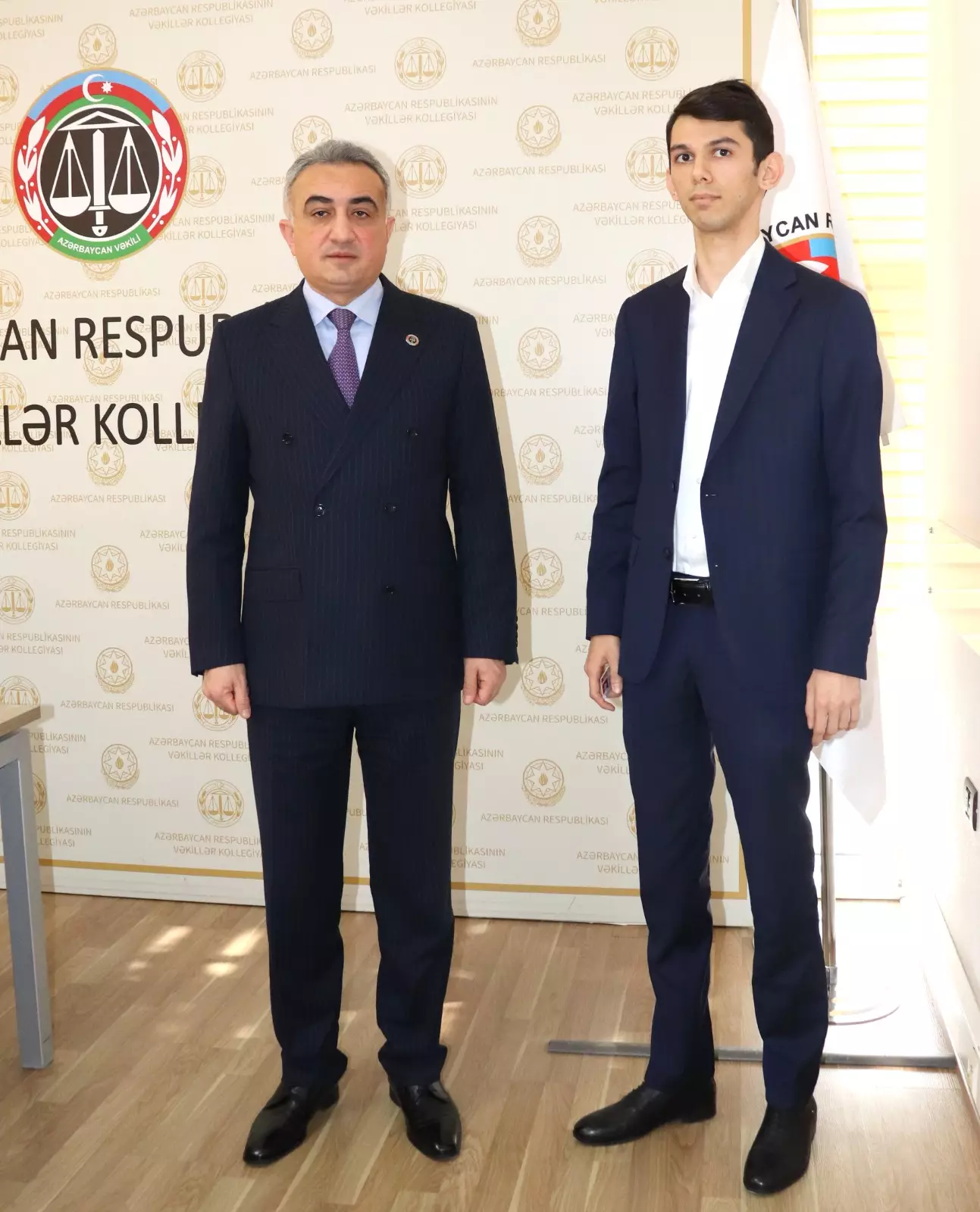 Vəkillər Kollegiyasının rəhbərliyi işə yeni qəbul edilən vəkil köməkçiləri ilə görüşüb - FOTO - Foto 5