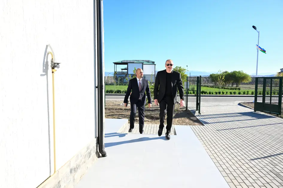 Prezident Ağalının 2-ci mərhələsinin və Məmmədbəyli kəndinin açılışlarında iştirak edib - Foto 6
