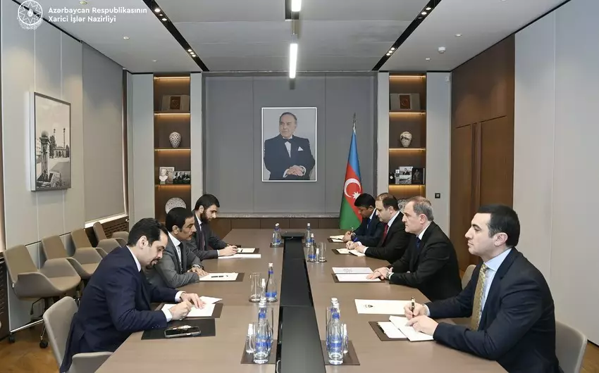 Ceyhun Bayramov Küveyt Dövlətinin ölkəmizə yeni təyin olunmuş səfiri ilə görüşüb - Foto 3