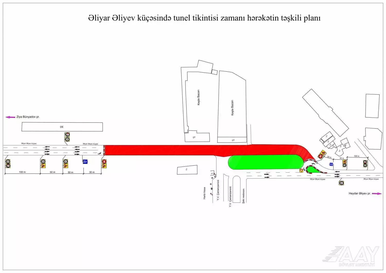 Bakının bəzi küçələrində nəqliyyat vasitələrinin hərəkəti məhdudlaşdırılacaq - FOTO - Foto 4