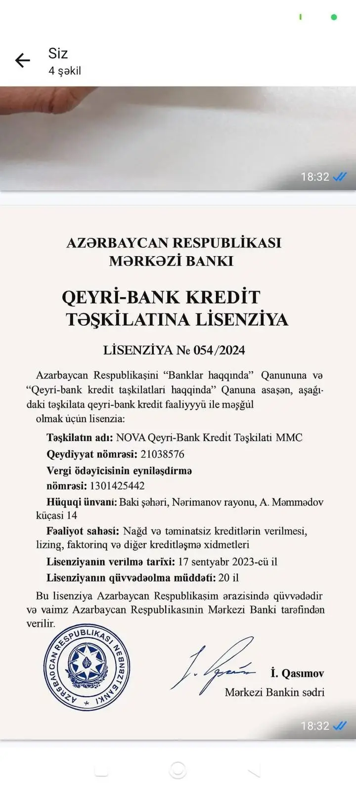 Yeni dələduzluq növü: Mərkəzi Bank rəhbərinin adından saxta sənəd hazırlayıblar - FOTO - Foto 4