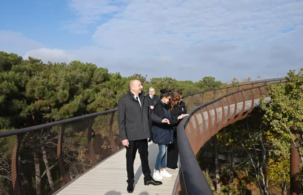 Prezident Mərkəzi Nəbatat Bağının açılışında iştirak edib - Foto 4