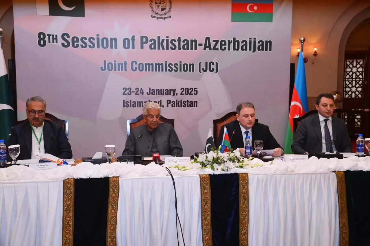 Azərbaycan - Pakistan Hökumətlərarası Birgə Komissiyasının VIII iclasının yekun Protokolu imzalanıb - FOTO - Foto 2