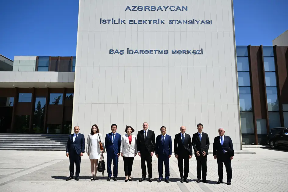 Prezident Mingəçevirdə Çinin “Dongfang Electric İnternational Corporation” Şirkətinin İdarə Heyətinin sədrini qəbul edib - Foto 2