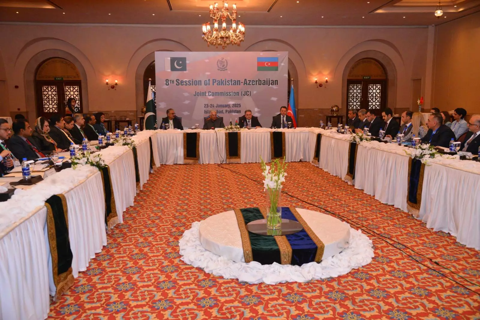 Azərbaycan - Pakistan Hökumətlərarası Birgə Komissiyasının VIII iclasının yekun Protokolu imzalanıb - FOTO - Foto 4