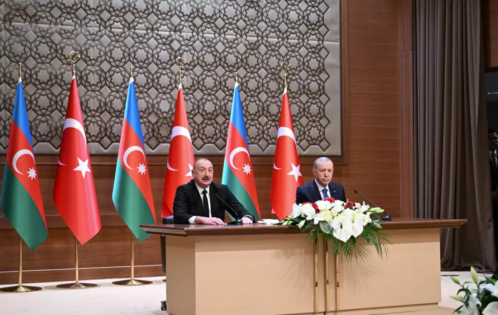 Azərbaycan və Türkiyə prezidentləri İğdır-Naxçıvan qaz kəmərinin videobağlantı formatında açılış mərasimində iştirak ediblər - YENİLƏNİB-3 - Foto 12