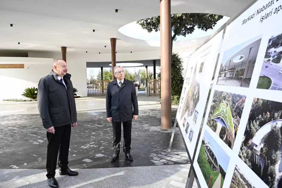 Prezident Mərkəzi Nəbatat Bağının açılışında iştirak edib - Foto 13