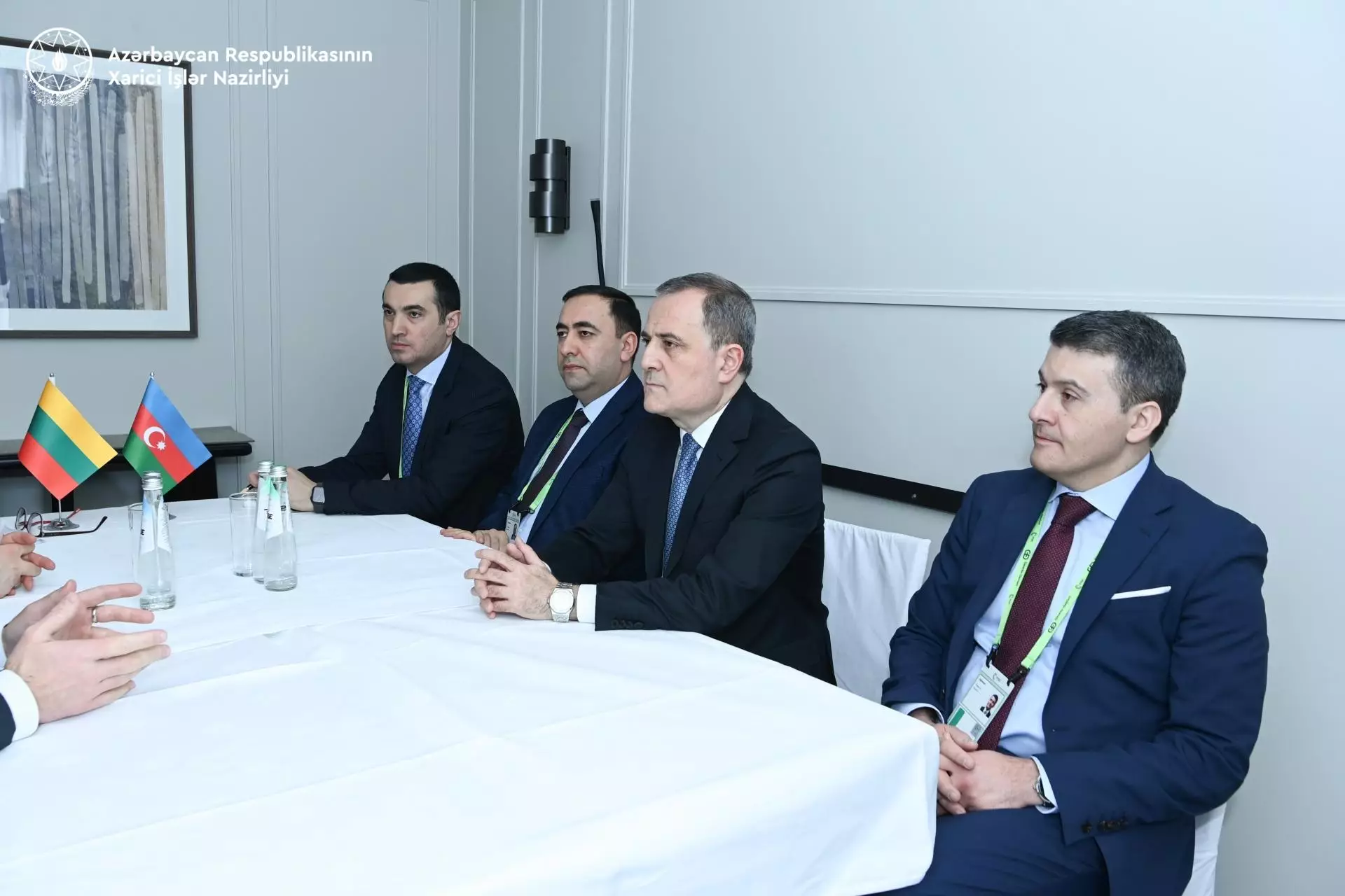 Ceyhun Bayramov litvalı həmkarını postmünaqişə dövründə bölgədə mövcud vəziyyət barədə məlumatlandırıb - Foto 3