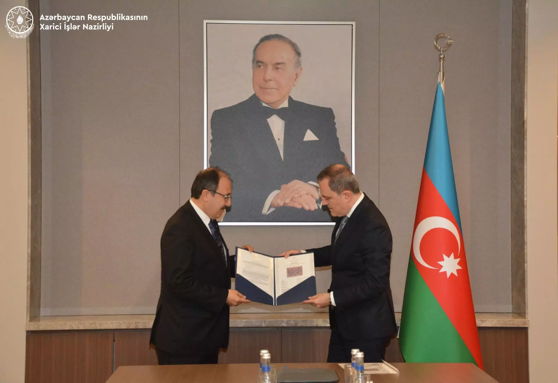 Ceyhun Bayramov Cahit Bağcını qəbul edib - Foto 4