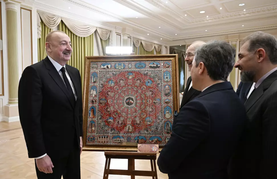 İlham Əliyev İran İslam Şurası Məclisinin sədrini qəbul edib - YENİLƏNİB - Foto 2