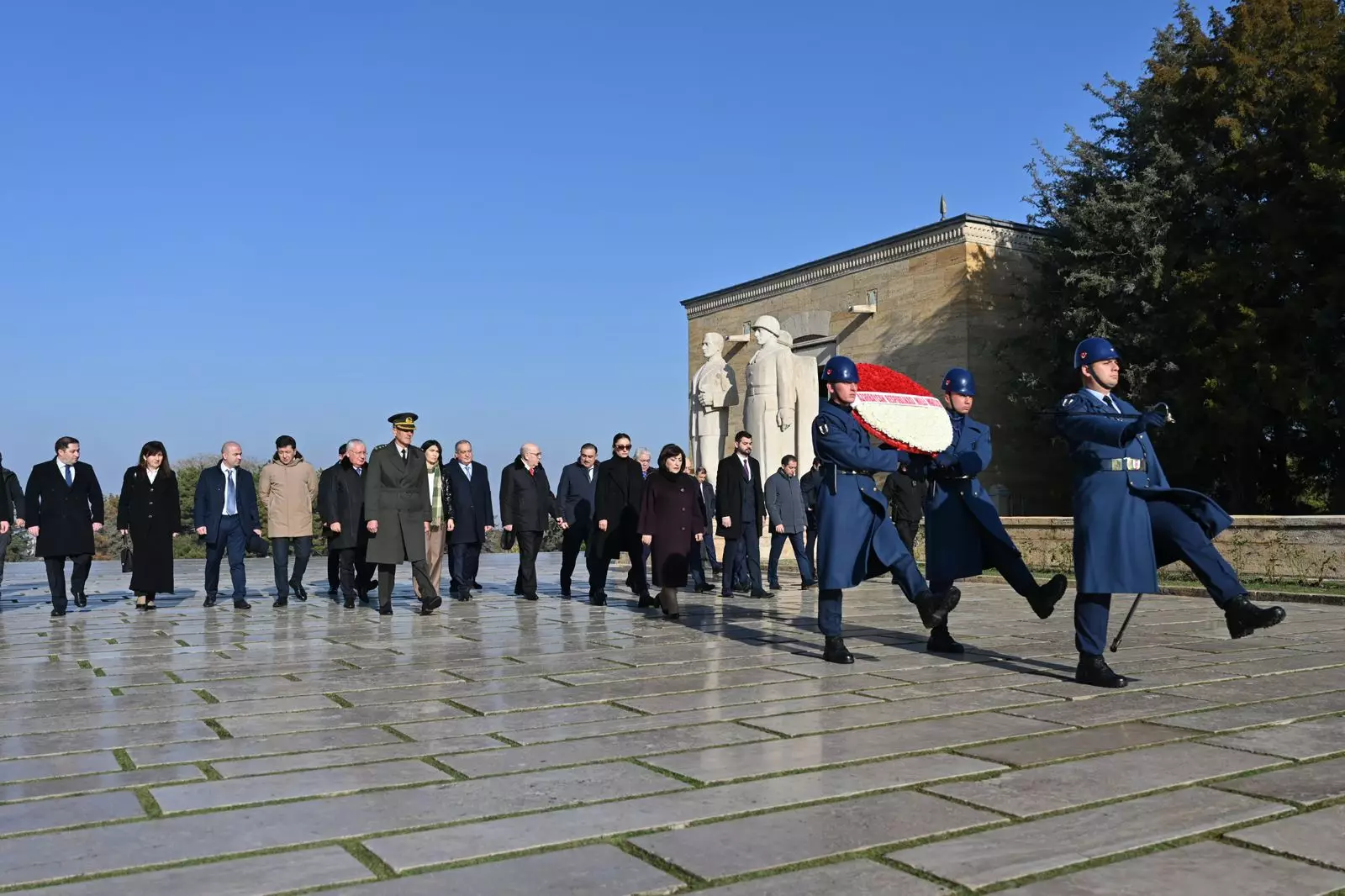 Milli Məclisin sədri Sahibə Qafarova Mustafa Kamal Atatürkün məzarını ziyarət edib - Foto 3