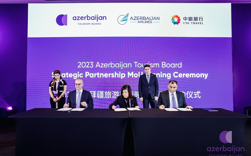 Azərbaycan və Çin turizm üzrə əməkdaşlığa dair memorandumlar imzalayıb