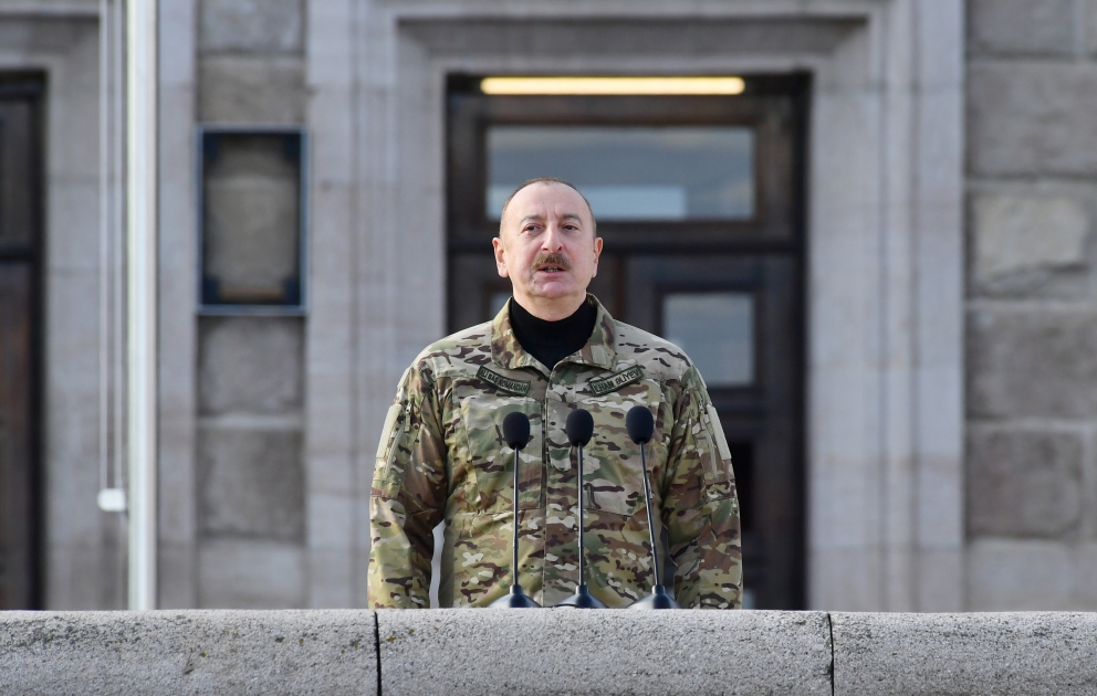 Prezident: "İkinci Qarabağ müharibəsinin Azərbaycan dövlətinin tam Zəfəri ilə nəticələnməsi tarixi hadisədir"
