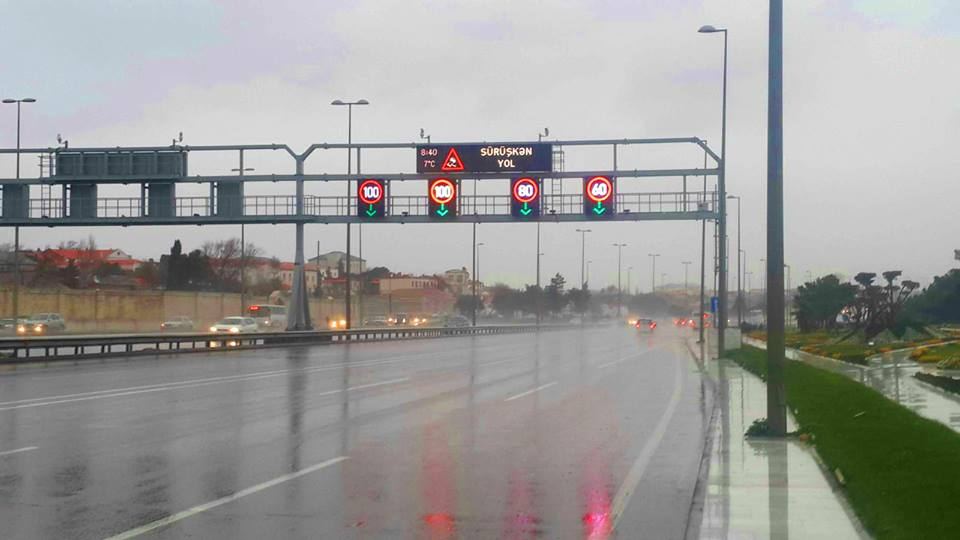 Bu yolda sürət həddi endirildi