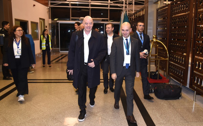 FİFA-nın prezidenti COP29-da iştirak etmək üçün Azərbaycana səfərə gəlib - FOTO