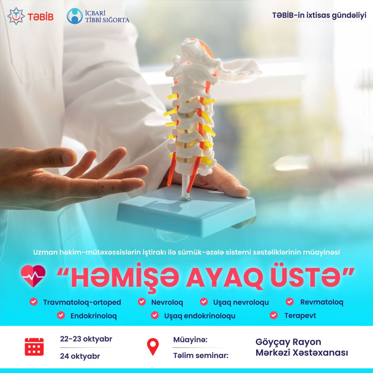 Beynəlxalq sümük-əzələ sistemi xəstəlikləri günləri ilə bağlı layihə keçiriləcək