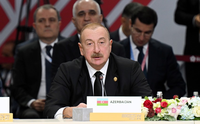 Prezident: "Azərbaycan Avrasiyanın mühüm nəqliyyat və logistika mərkəzlərindən birinə çevrilib"