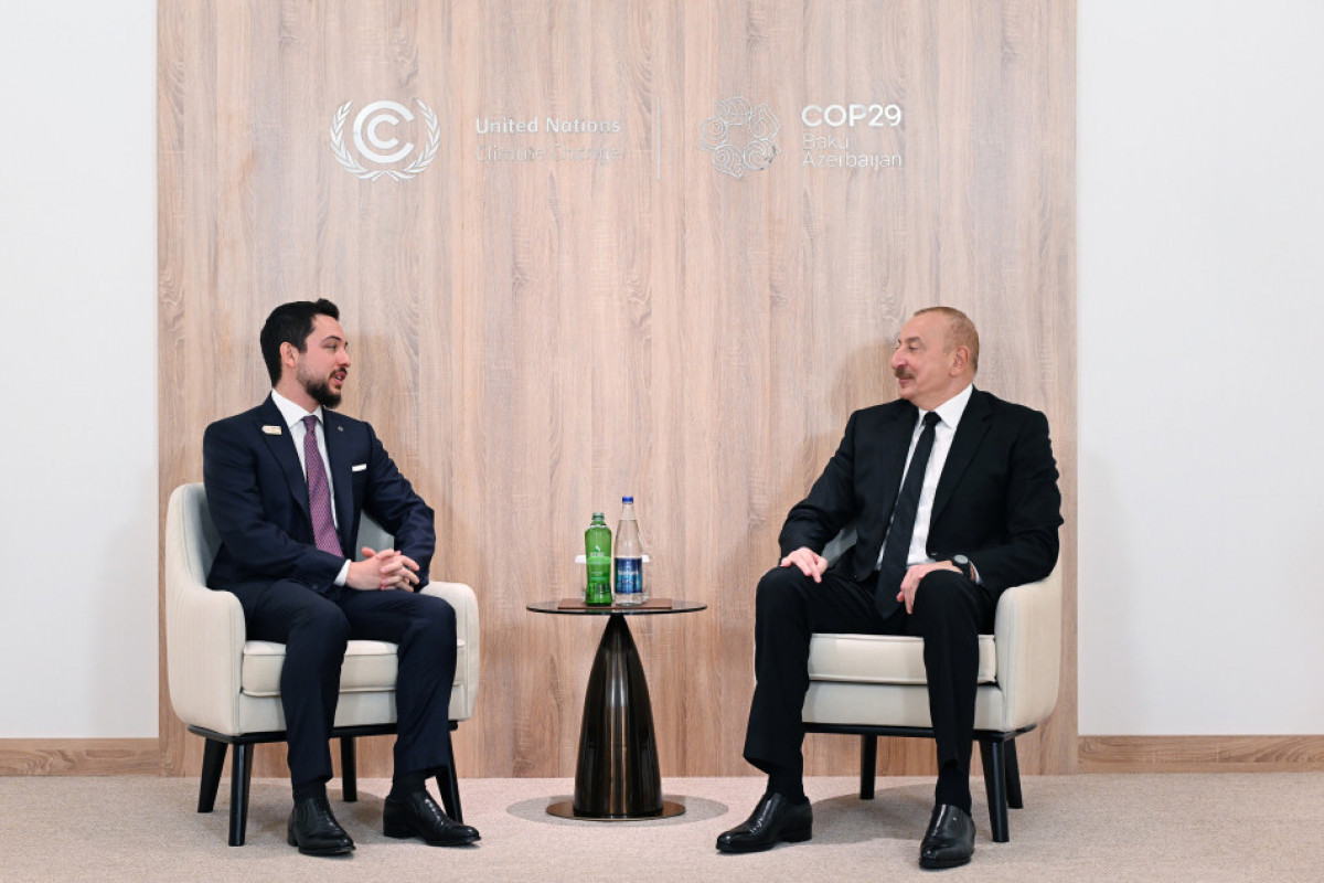Prezident İlham Əliyev İordaniya Vəliəhdi ilə görüşüb - YENİLƏNİB