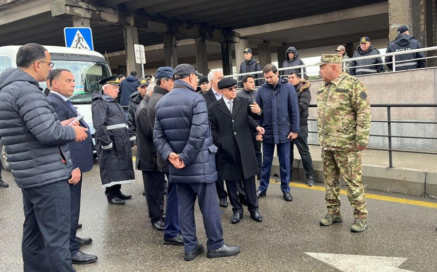 Kəmaləddin Heydərov su basmış ərazilərə getdi