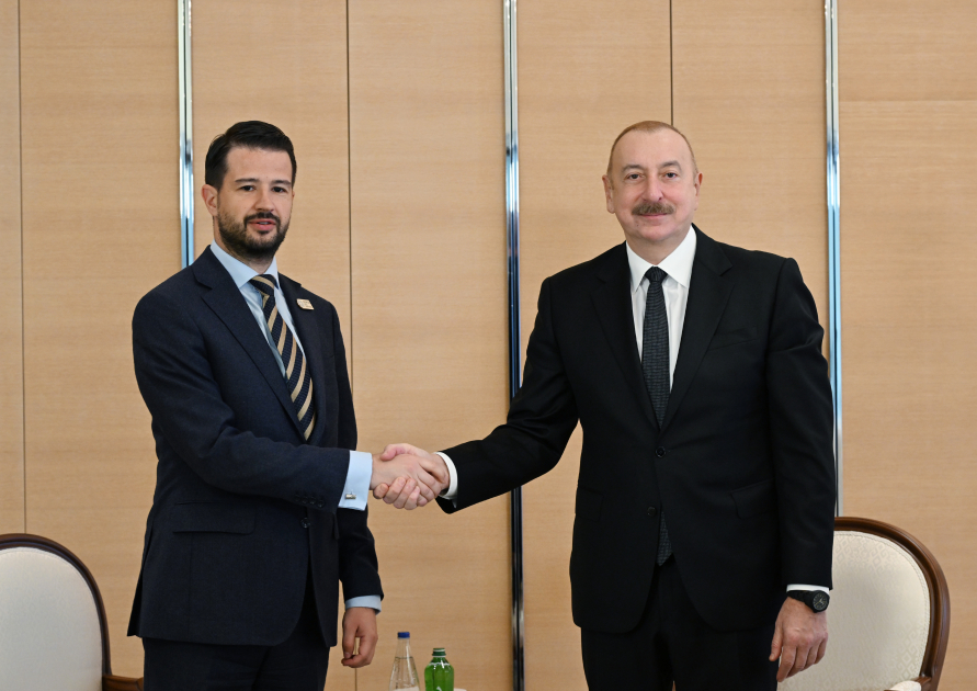 İlham Əliyev Monteneqronun Prezidenti ilə görüşüb - YENİLƏNİB