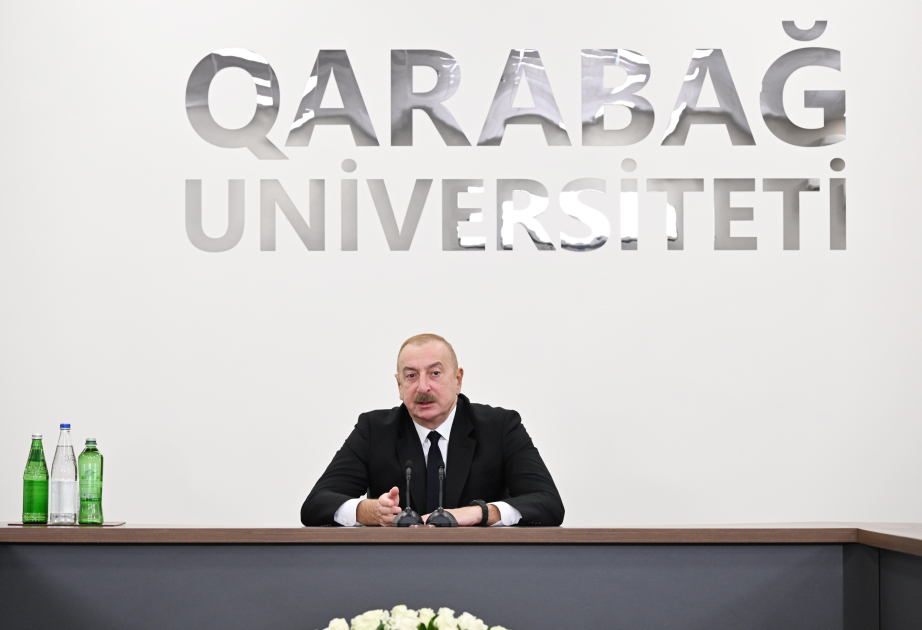 Prezident Qarabağ Universitetinin təmirdən sonra açılışında iştirak edib - YENİLƏNİB - 4 - VİDEO