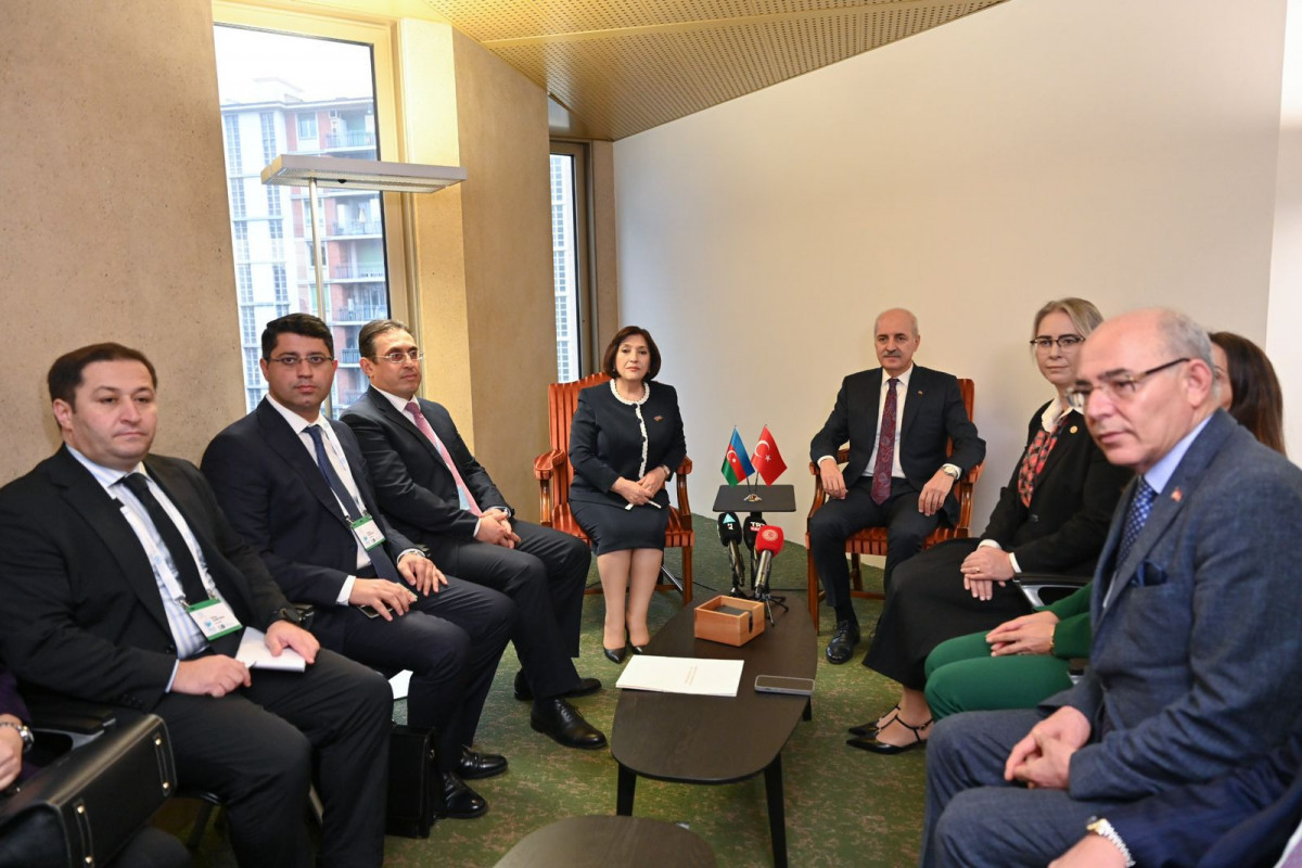 Sahibə Qafarova TBMM sədri Numan Kurtulmuşla görüşüb