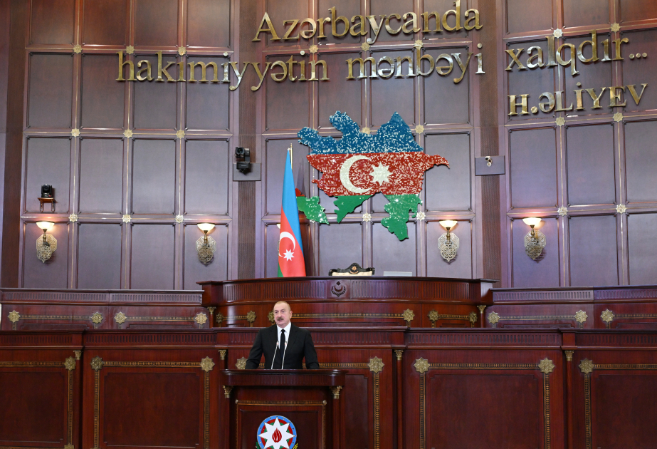Prezident Milli Məclisdə çıxışında Ermənistanla münasibətlərin normallaşması məsələsinə toxunub