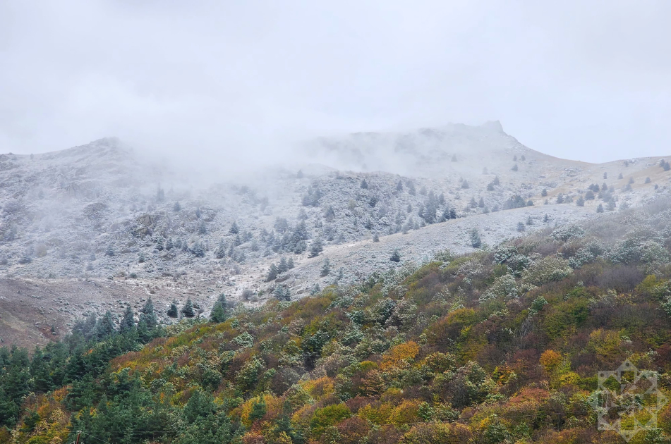 Laçının Mirik və Quşçu kəndlərinə qar yağıb – FOTO