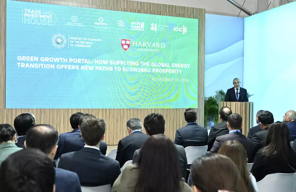 COP29-da “Yaşıl artım portalı” təqdim edilib