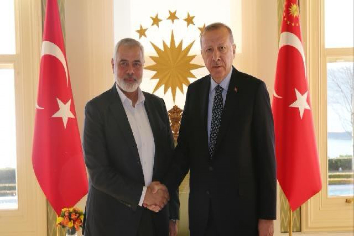 Türkiyə prezidenti HƏMAS Siyasi Bürosunun rəhbəri ilə görüşüb - YENİLƏNİB