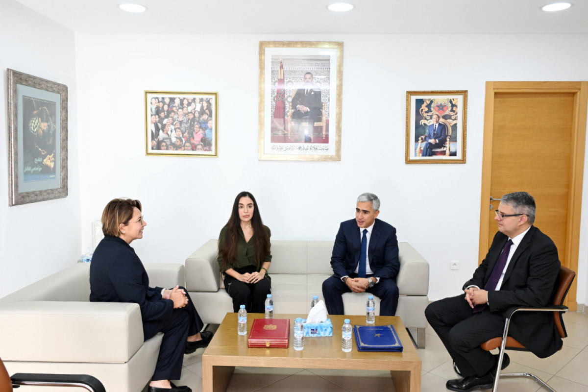 Leyla Əliyeva Mərakeşdə Uşaq Hüquqları üzrə Milli Observatoriyanın vitse-prezidenti ilə görüşüb - FOTO