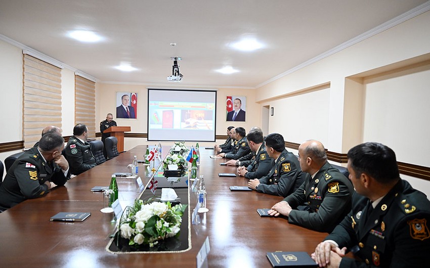 Gürcüstanın Hərbi Polis Departamentinin rəisi Azərbaycanda səfərdədir