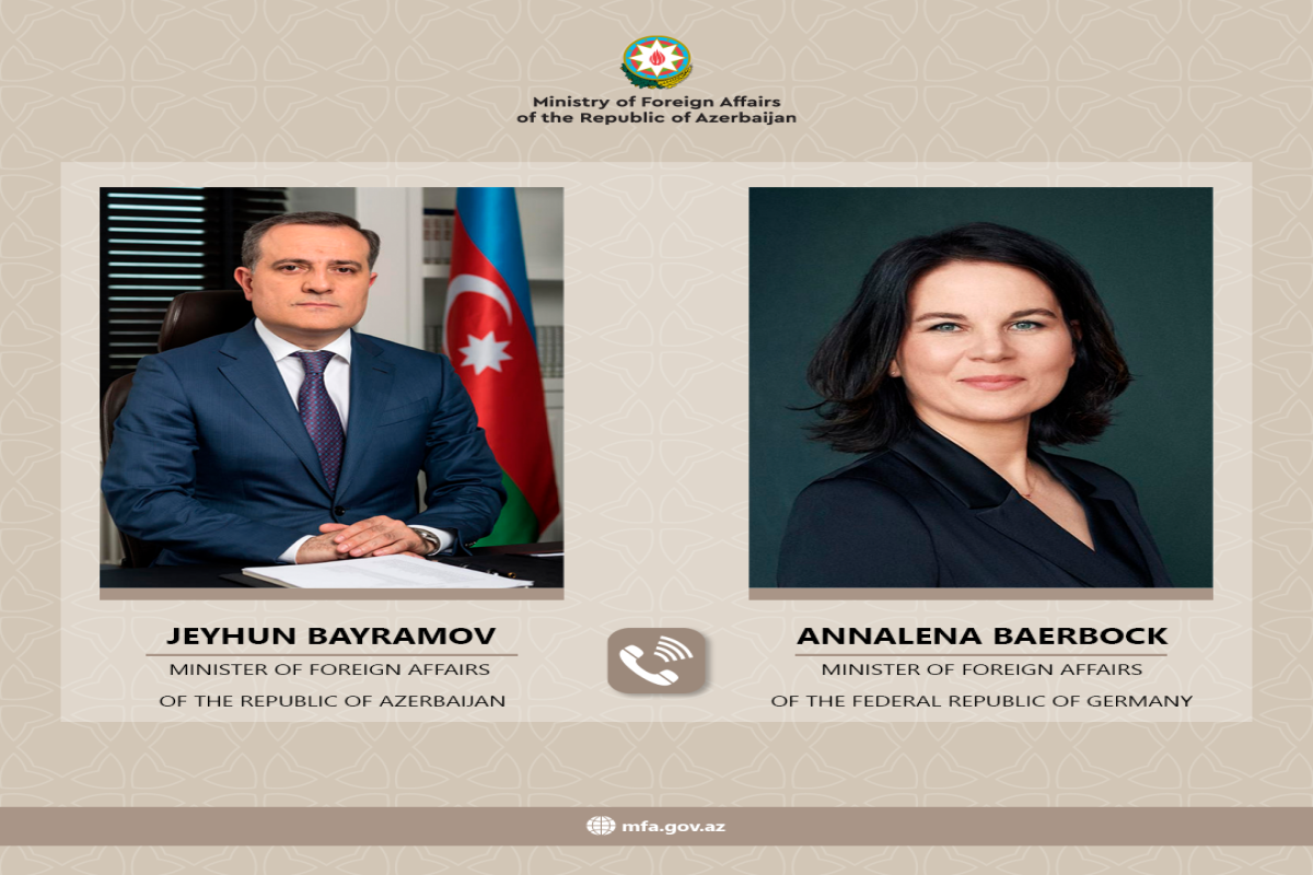 Ceyhun Bayramov almaniyalı həmkarı ilə Azərbaycan-Ermənistan sülh prosesini müzakirə edib