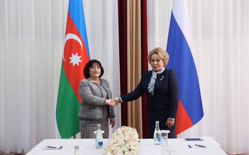 Sahibə Qafarova Valentina Matviyenko ilə görüşüb