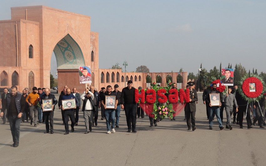 Samuxda şəhidlərin xatirəsi yad edilib - FOTO