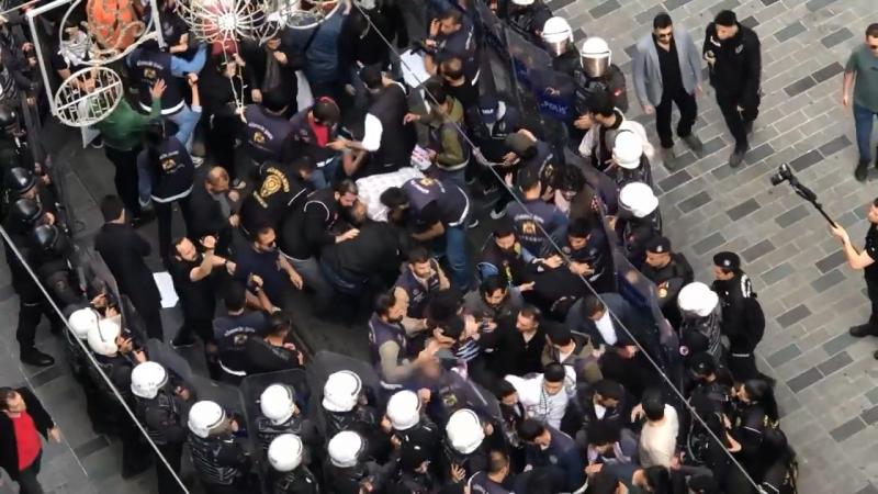 Türkiyə DİN: İsrail əleyhinə nümayişlər sonrası iki polis işdən çıxarılıb