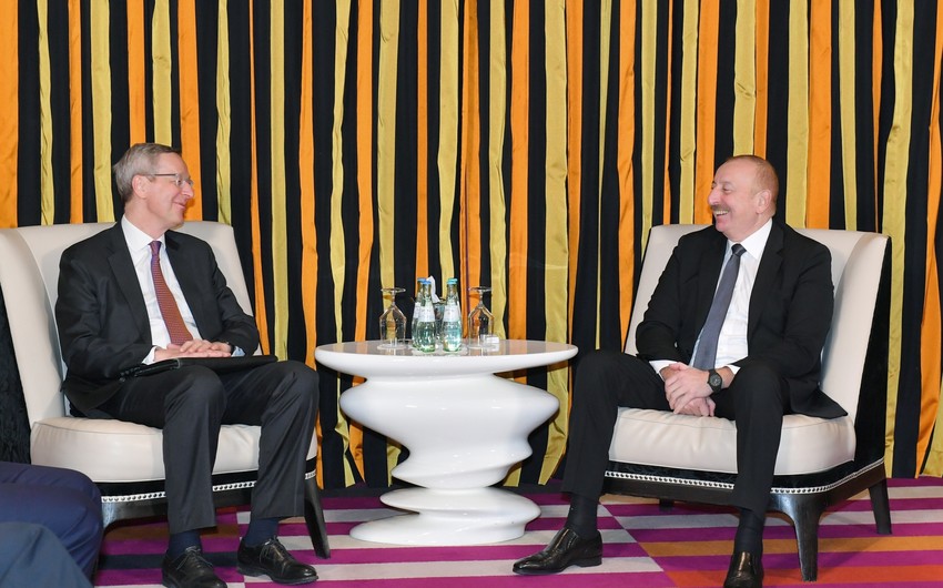 İlham Əliyev ilə Almaniyanın Şərqi Biznes Assosiasiyasının icraçı direktoru arasında görüş olub - YENİLƏNİB