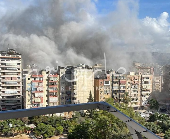 İsrail qırıcılarının Beyrutu bombalası zamanı 8 nəfər həyatını itirib - VİDEO