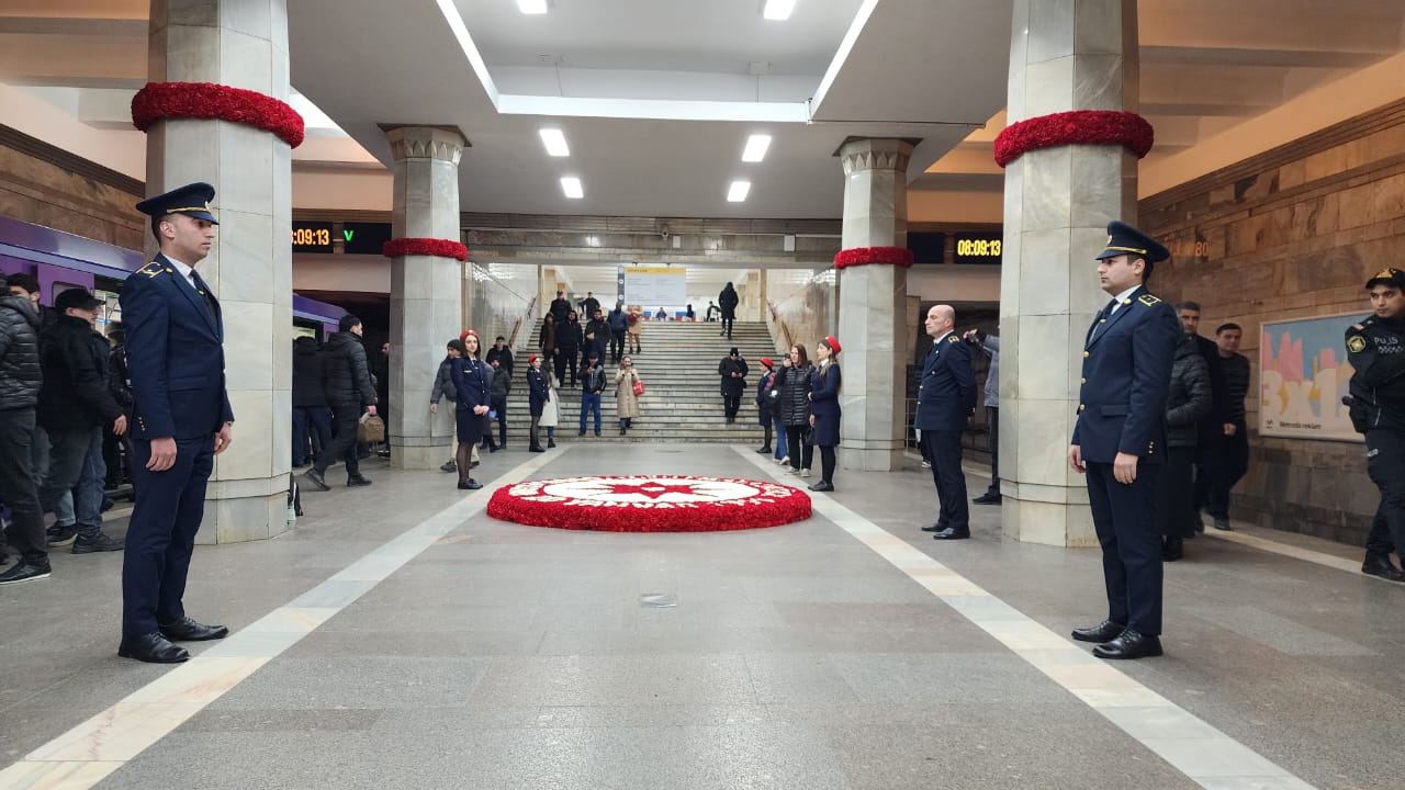Bu gün “20 Yanvar” stansiyası - Fotolar