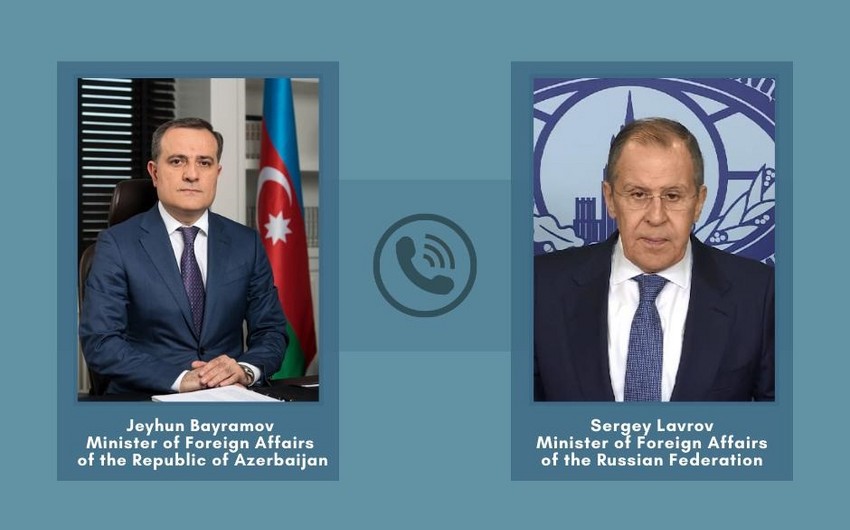 Lavrov və Ceyhun Bayramov arasında telefon danışığı olub