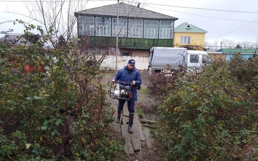 Xaçmazın iki qəsəbəsində evləri su basdı